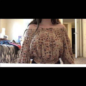 new american eagle off the shoulder crop top .